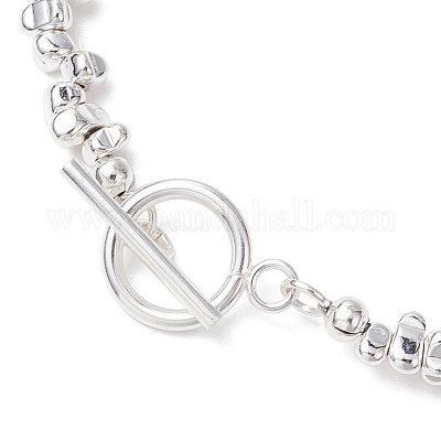 Ожерелья из синтетических немагнитных гематитовых бусин с гальваническим покрытием NJEW-JN05087-1