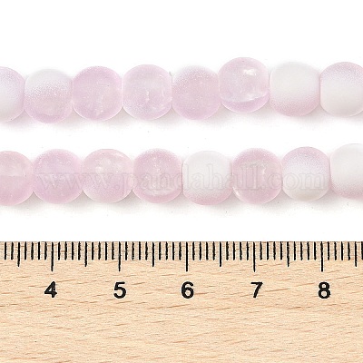 Матовое стекло треск бисер нитей GLAA-U001-6mm-M03-1