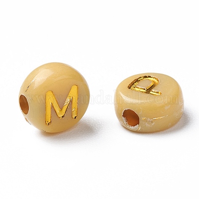 Непрозрачные разноцветные акриловые бусины MACR-Q242-011A-1