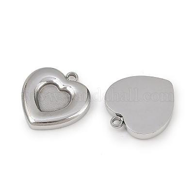 Оправы для подвесок из нержавеющей стали 304 в виде кабошонов STAS-L022-533P-1