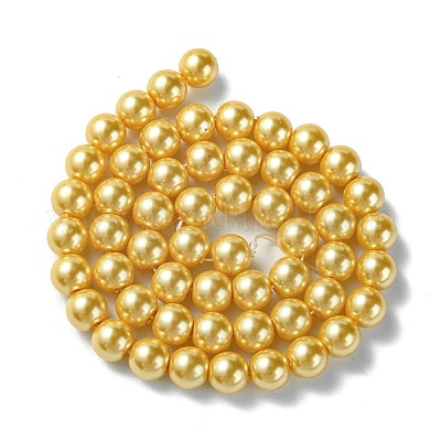 Экологичные стеклянные жемчужные бусины HY-A008-8mm-RB112-1
