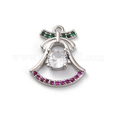 Реечное покрытие латунь с подвесками из кубического циркония KK-Q010-05P-1