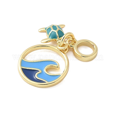 Латунные эмалированные европейские подвески с подвесками KK-C110-12G-1