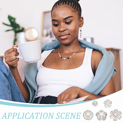 150 шт. 5 стиля колпачков из нержавеющей стали 304 STAS-UN0060-37-1