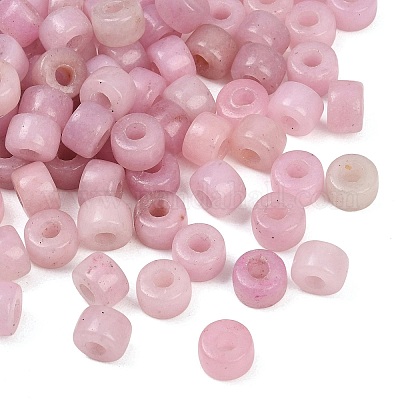 Крашеные натуральный белый нефрит бисер&nbsp;G-G003-A06-09-1