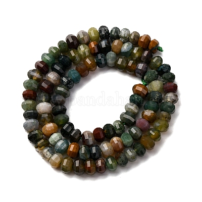 Природного индийского агата бисер нитей G-P587-D07-01-1