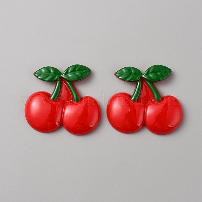 Пластиковые кабошоны на фруктовую тематику KY-WH0004-22E-1