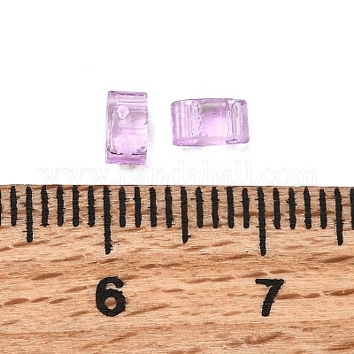 Прозрачные стеклянные бусы с 2 отверстием SEED-S023-30B-26-1