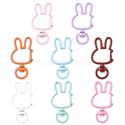 14 шт. окрашенных распылением экологически чистых застежек-карабинов из сплава FIND-FS0004-60-1