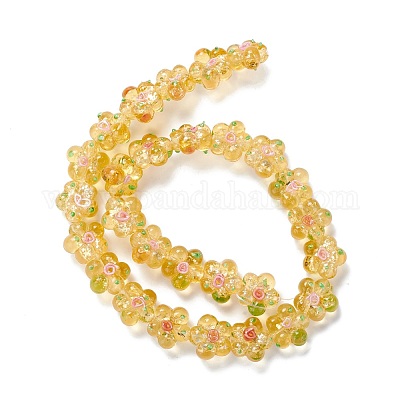 Бусы лэмпворк ручной работы LAMP-D015-08J-1