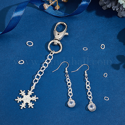 3 стиль 925 открытых соединительных кольца из стерлингового серебра STER-DC0001-54-1