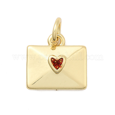 Латунь эмаль подвески KK-P338-31G-01-1