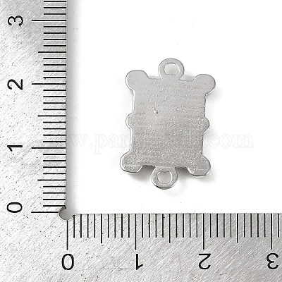 Латунный и белый пластик ABS имитация жемчуга игральная карта соединительные подвески KK-M322-23P-1