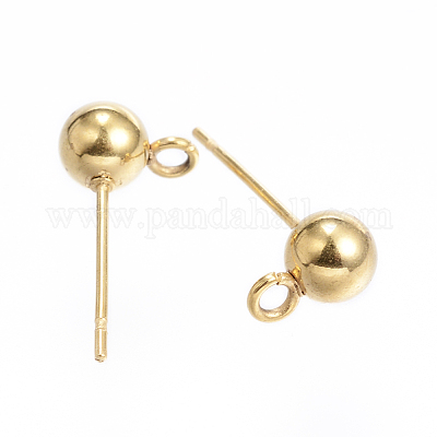 Фурнитура для сережек-гвоздиков из нержавеющей стали 304 STAS-E147-24G-1