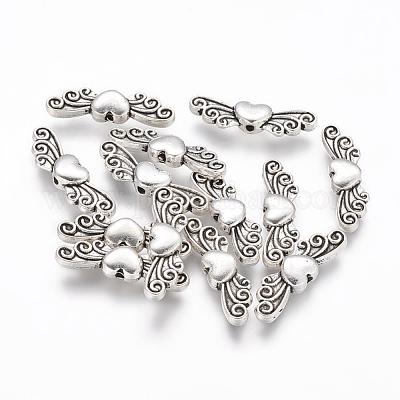 Сплавочные овальные бусины тибетского стиля  X-TIBEB-6533-AS-LF-1