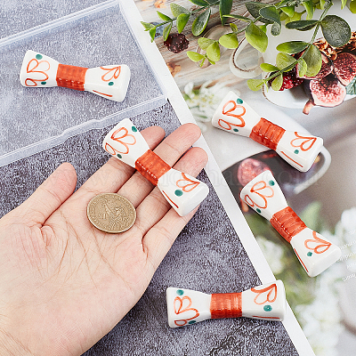 5 шт. фарфоровая подставка для палочек для еды DJEW-CA0001-21-1