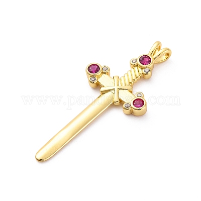 Латунные микро проложить кубического циркония подвески KK-D325-49G-1