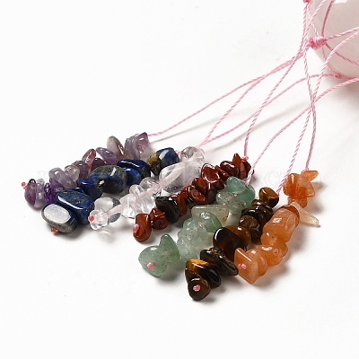 Круглые подвесные украшения из натурального розового кварца G-G997-A07-1