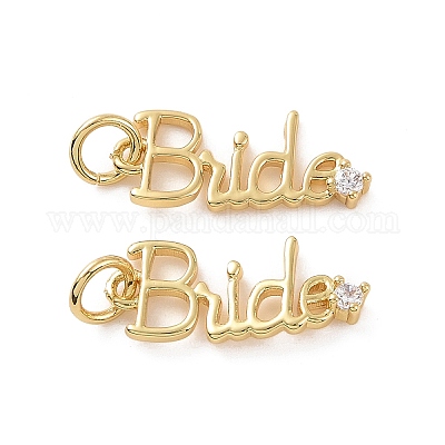 Стойки обшивки латунь микро проложить Циркон подвеску KK-C008-12G-1