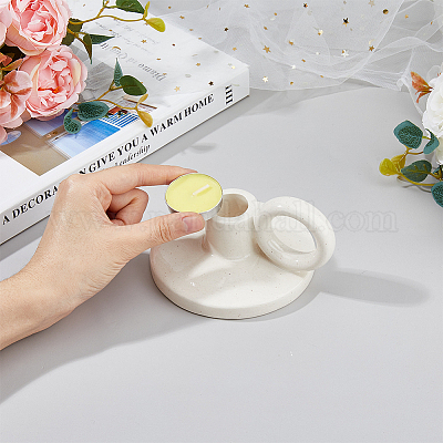 Фарфоровый подсвечник AJEW-WH0415-63-1