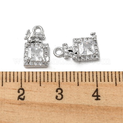 Латунные микро проложить кубического циркония подвески KK-H460-11P-1