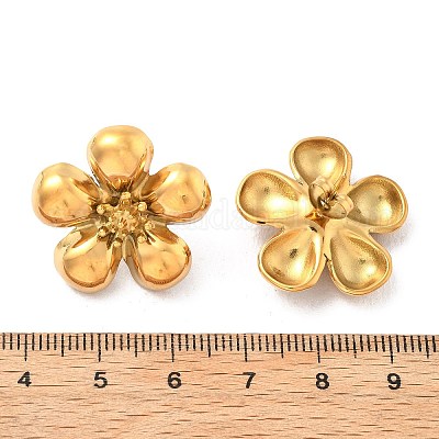 Серьги-гвоздики из нержавеющей стали 304 EJEW-D319-18G-1