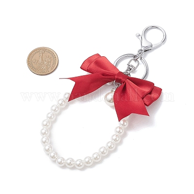 5 шт. 5-цветный полиэстеровый брелок-подвеска в виде банта KEYC-JKC01423-1