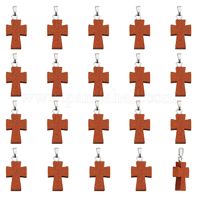 20шт окрашенные деревянные подвески FIND-PH0010-67-1