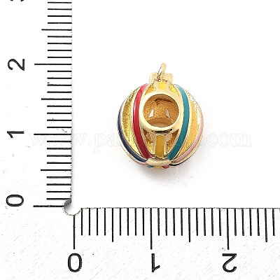 Реечное покрытие латунь микро паве кубический цирконий европейские подвески с подвесками KK-Q017-17G-1