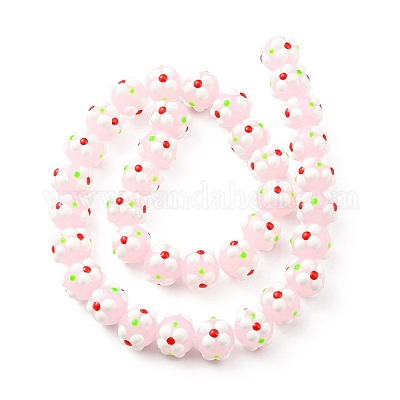 Бусы лэмпворк ручной работы LAMP-A154-05M-1