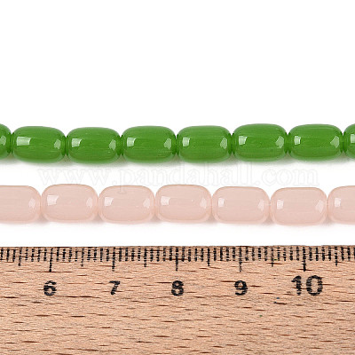 Стеклянные бусины GLAA-N058-6x9mm-C01-1