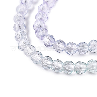 Прозрачный градиент цвета стеклянные бусины пряди GLAA-G101-2mm-18-1