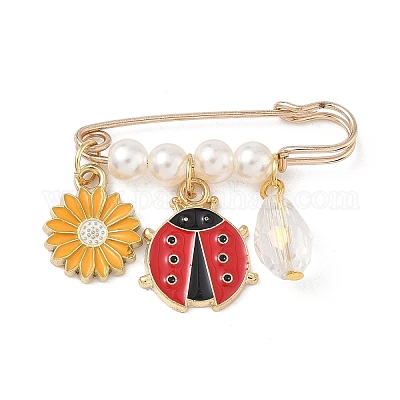 Эмалевые броши-подвески JEWB-BR00190-02-1