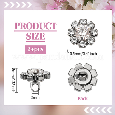 24 шт. пуговицы из цинкового сплава с 1 отверстиями FIND-PH0026-97-1