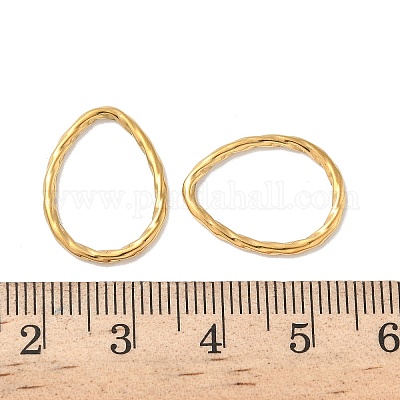 Витые каплевидные соединительные кольца из нержавеющей стали 304 STAS-L300-007G-1