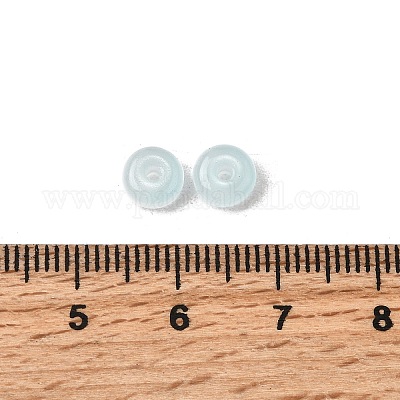 Выпечка расписные стеклянные бусины имитация нефрита DGLA-C005-A01-3x6mm-08-1