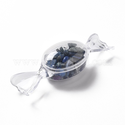 Натуральный чип лазурита украшает DJEW-D004-01F-1