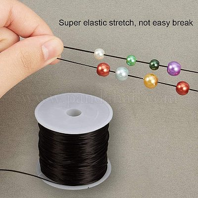 Elastic Stretch Beading String Cord thread Elastic Round Black Color Strong  DIY