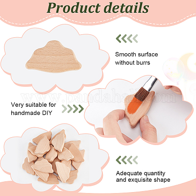 1 комплект необработанных деревянных чипсов WOOD-OC0003-98C-1