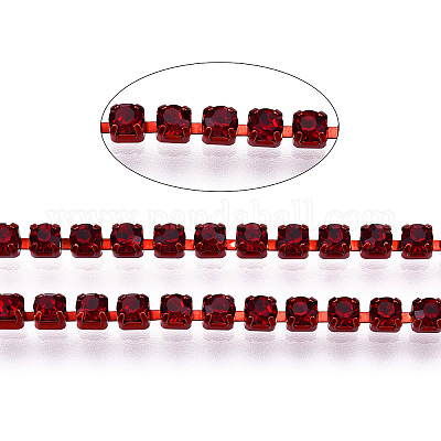 Электрофорез железные стразы цепочки из страз CHC-Q009-SS6.5-B21-1