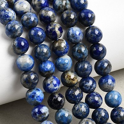 Natürlicher Lapislazuli Perlenstränge&nbsp;G-G344-A09-6mm-1