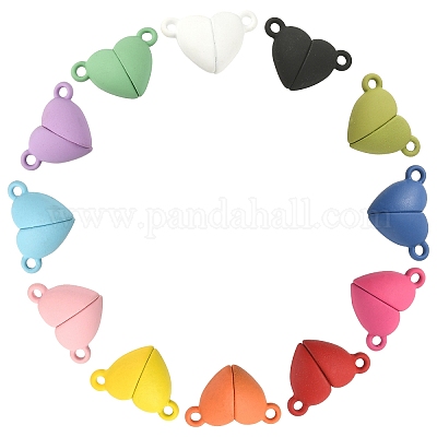 12 комплект 12-х цветных магнитных застежек из сплава PALLOY-CJ0002-31-1