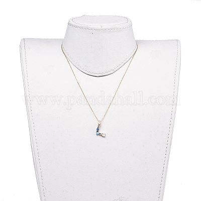 Кулоны из латуни с буквами NJEW-JN02584-04-1