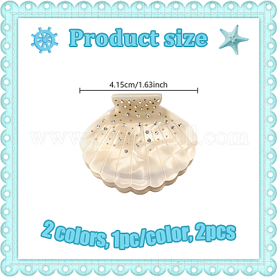 2 шт. 2 стиля заколки-коготки с уксусной кислотой PHAR-GO0001-08-1