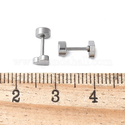 Серьги-гвоздики из нержавеющей стали 304 для женщин EJEW-E603-05A-P-1