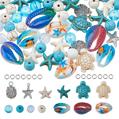 Наборы бусин своими руками на тему летнего океана DIY-HS0001-72-1