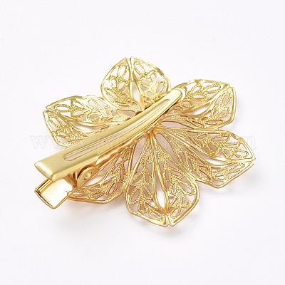 Аксессуары для волос клип фурнитуры железа волос аллигатора IFIN-L035-03G-1