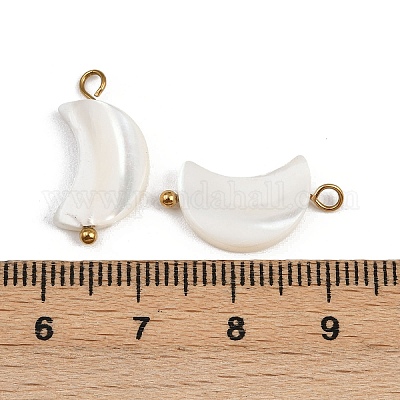 Подвески в виде луны из натуральных ракушек STAS-D378-37G-1