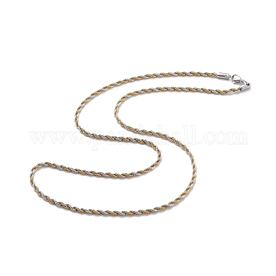 Stainless Steel Rope Chain Necklace for Men