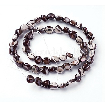 Нити бусин из ракушек SSHEL-E571-45B-1